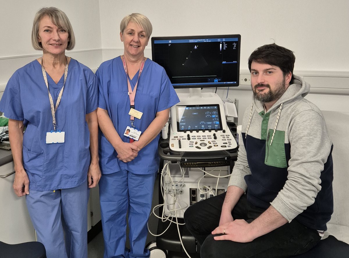 Over at the new Community Diagnostic Centre on Westgate Retail Park, we welcomed our first ECHO patient, Thomas, today. 🌐 Find out more about this new diagnostic testing facility at midyorks.nhs.uk/community-diag… #communitydiagnosticcentre #MidYorksNHS