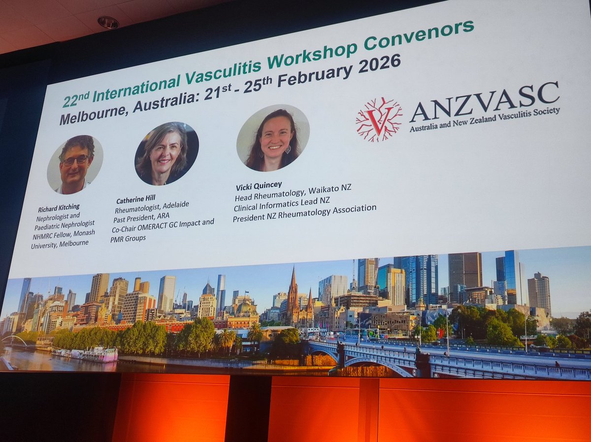 Next anca workshop 2026 in Melbourne. @VasculitisBCN24