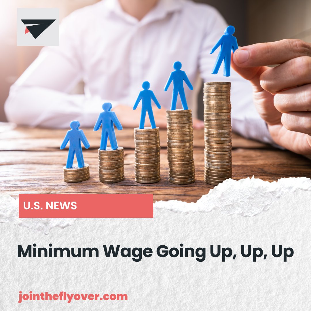 Nearly two dozen states are raising their minimum wage this year, impacting almost 10 million workers nationwide. This chart shows the states with the highest minimum wages in America.

Full Story >>> jointheflyover.com/wednesday-apri…

#jointheflyover #minimumwage #salary #workers