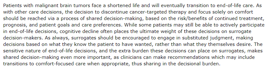 Transitions to end-of-life care, from "Palliative Care in Neuro-oncology" by Dr. Jessica M. Besbris. Subscribe to Seminars in Neurology at bit.ly/3KsxVgn #neurology #neurotwitter