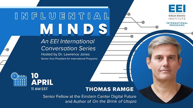 💡📚Join us for a #GEFKickstart Influential Minds session with @ThomasRamge, discussing scalable innovation from his book “On the Brink of Utopia” with @LEJones2030. Tune in at 11 AM EST for insights on solving global challenges. Don’t miss out #Innovation bit.ly/IM-RAMGE