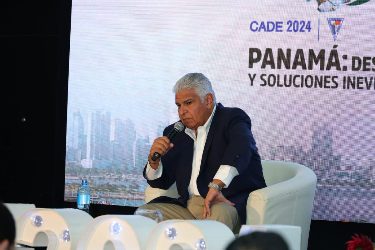 #CADE2024. El candidato presidencial por el partido @somosrmpa, @JoseRaulMulino, expone sus propuestas de gobierno basadas en los pilares de la Visión País 2050.