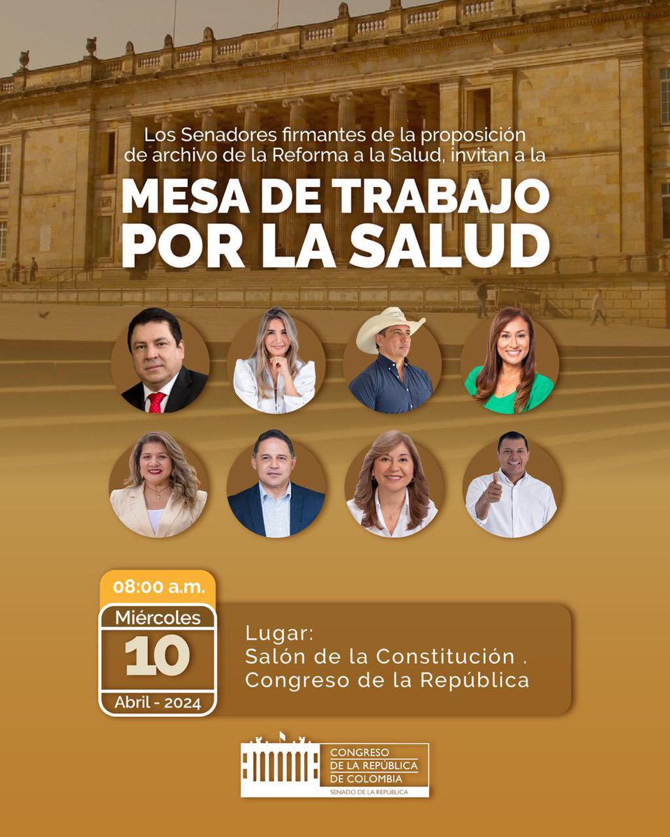 📄🏥 Con el fin de generar un espacio concertado para buscar soluciones a los desafíos del sistema de salud, los ocho senadores firmantes del archivo de la #ReformaALaSalud lideraremos hoy una mesa de trabajo para iniciar la elaboración de un nuevo proyecto de ley que recoja…