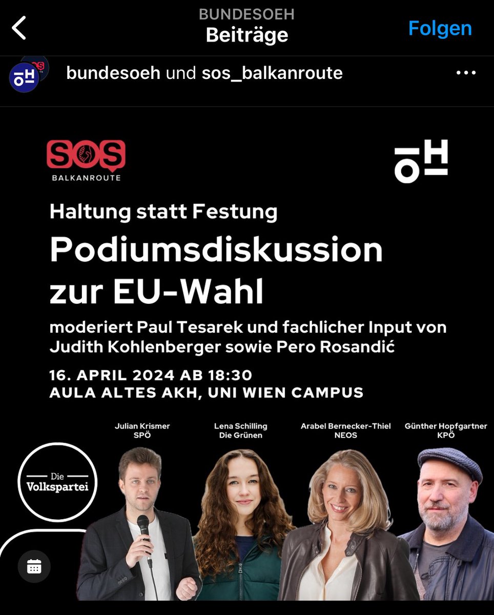 DerSablatnig's tweet photo. Die @BundesOeH lädt die antieuropäische KPÖ zu einer Podiumsdiskussion zur EU-Wahl ein. Ich würde gerne die Einladungspolitik dahinter verstehen…

#oeh #europa https://t.co/28cSA17d1n