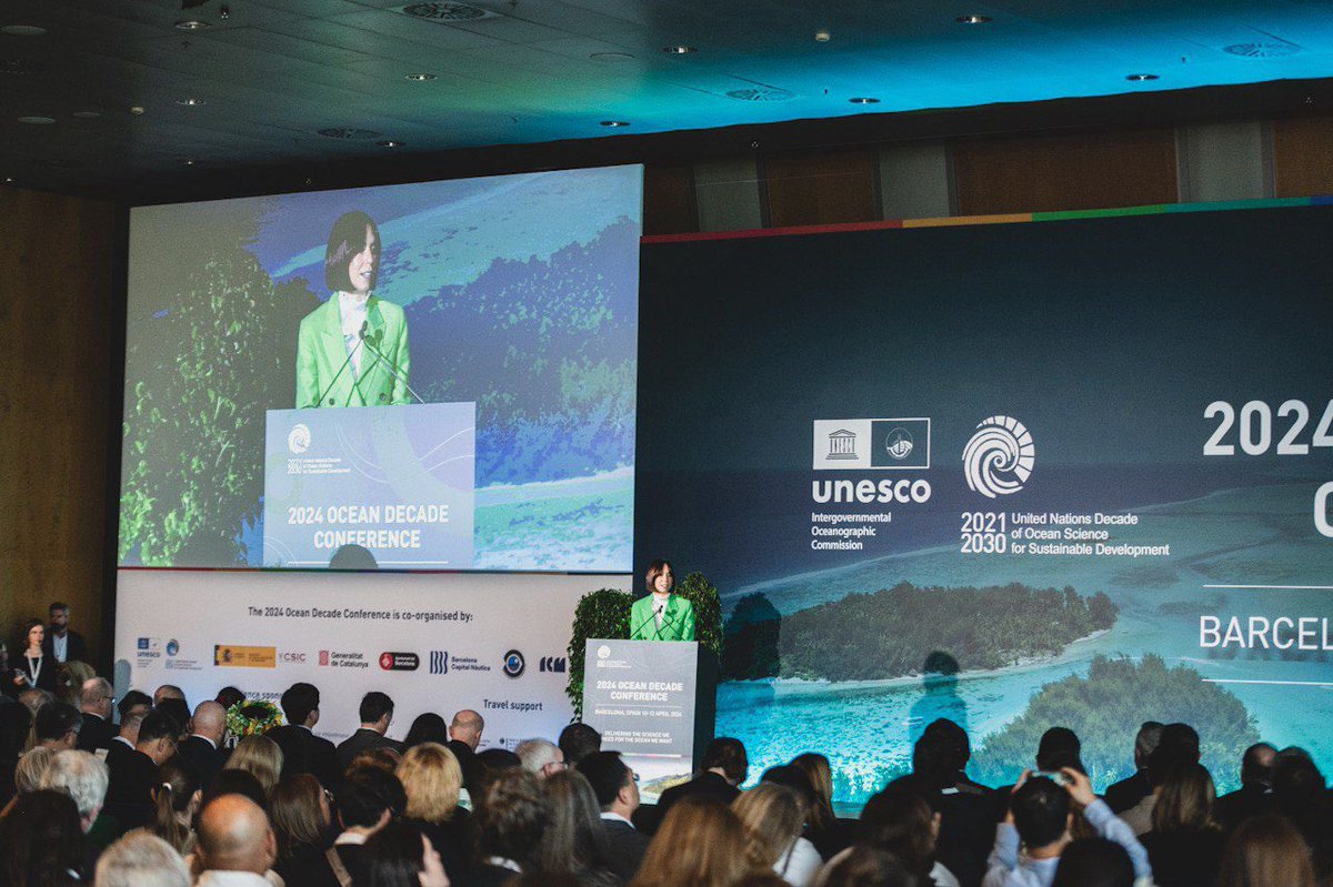 ✅Participamos en la inauguración de la Conferencia del Decenio del Océano en Barcelona. 🗣️@DianaMorantR: “Con esta iniciativa, sumamos ciencia, innovación, conocimiento y compromiso internacional para lograr un futuro sostenible para nuestros océanos'. ciencia.gob.es/Noticias/2024/…