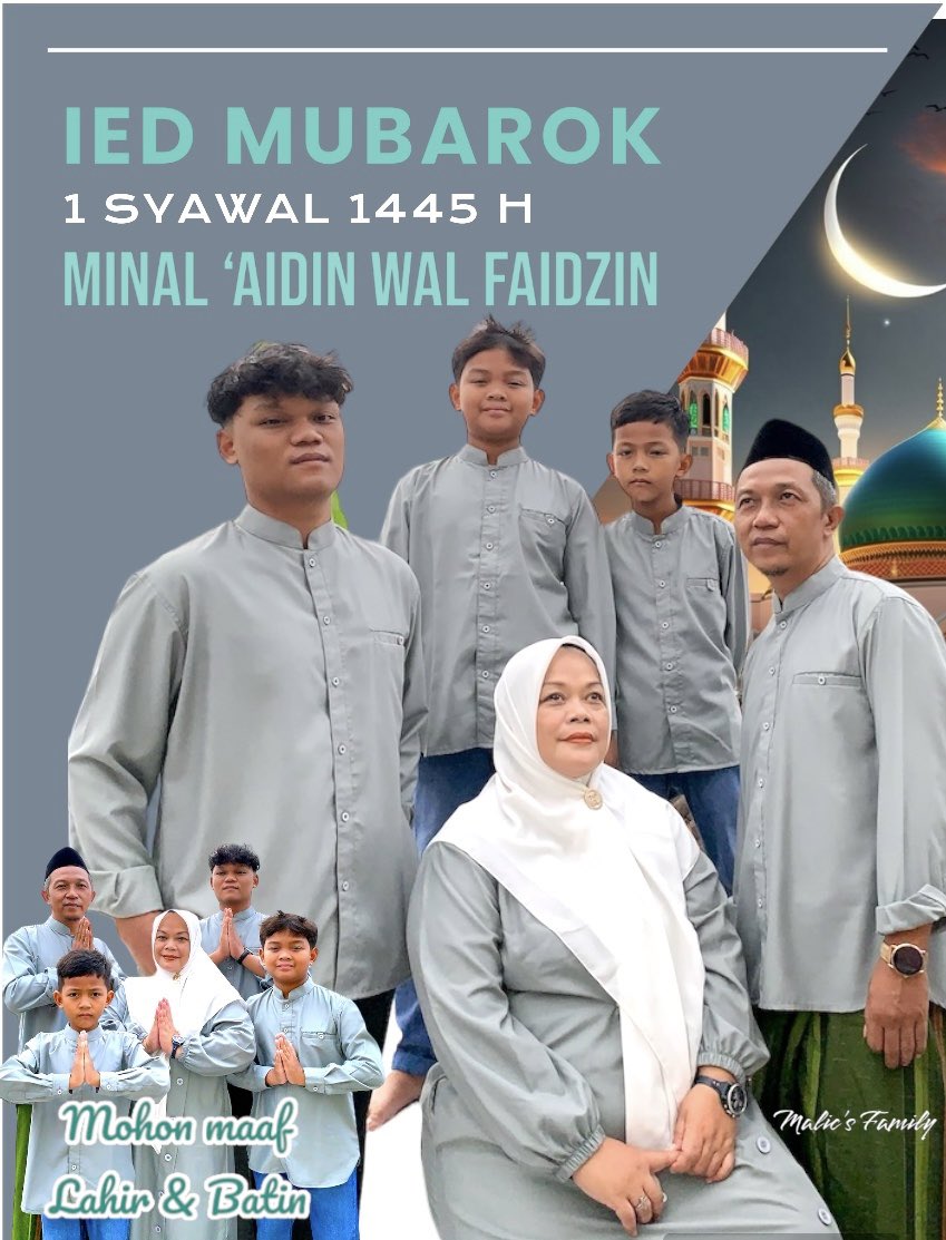 Malic_NiceManz's tweet photo. Selamat Hari Raya Idul Fitri, Mohon Maaf Lahir &amp; Batin. https://t.co/MqbJDouTSy