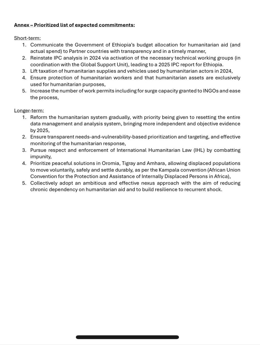 Statement on the Ethiopian humanitarian situation by 17 countries & organizations ahead of the Ethiopia High-level Pledging Event next week. We must come together to support and enable the response to more than 21 million people affected by multiple and overlapping shocks.