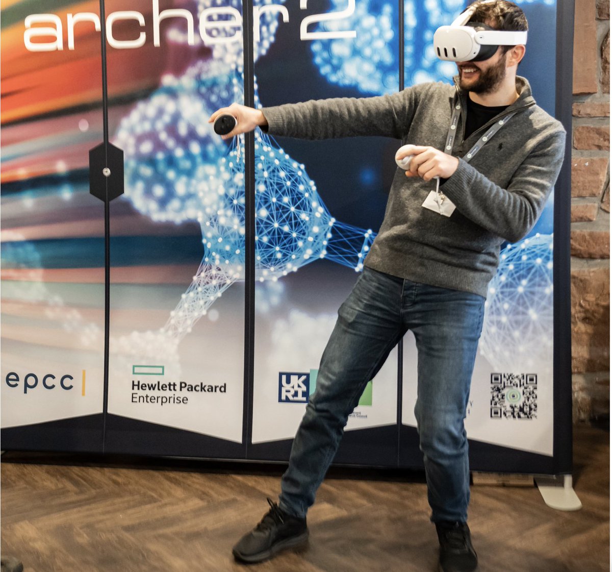 Want to see what @ARCHER2_HPC really looks like? Our colleague @SpyroNita has developed a VR tour of the system: edin.ac/4ar2K1j If you're going to #ISC24, visit us at Booth A10 to experience the tour through a VR headset! #ISCHPC #ReinventingHPC