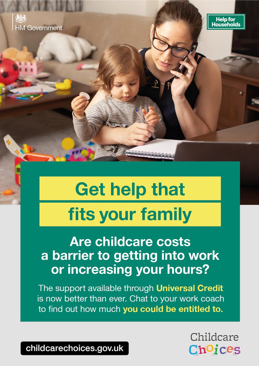Government support with the costs of childcare could help you juggle work and life. Find out more 👇 childcarechoices.gov.uk