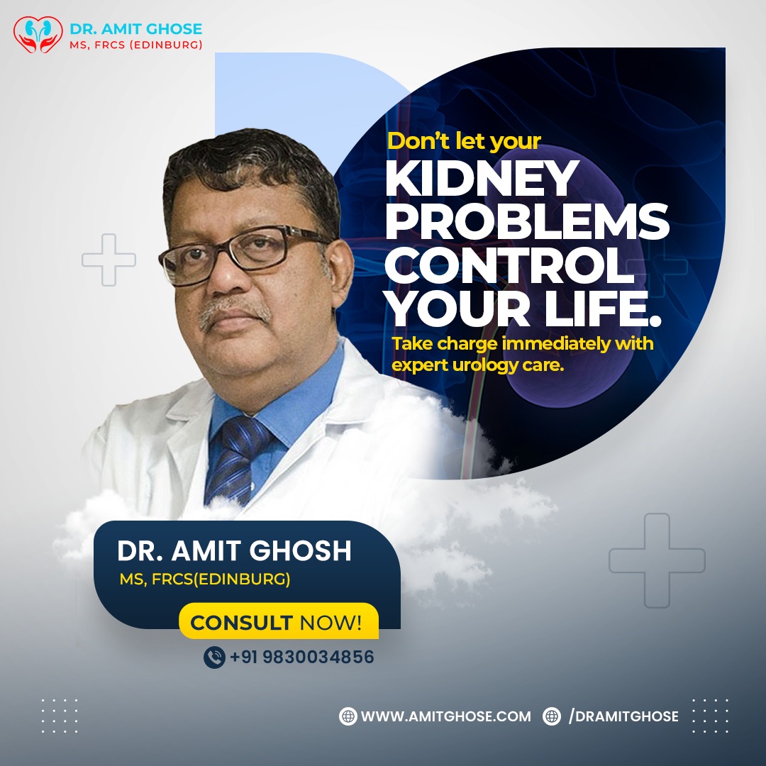 Suffering from kidney problems? It's important to seek medical attention promptly. 
Just call us at 91-9831177188 for an appointment with Dr. Amit Ghose. 
#urologydoctor #urologist #urology #UrologicalHealth #urologistconsultation #KidneySpecialist #kidneydisease #kidneyhealth