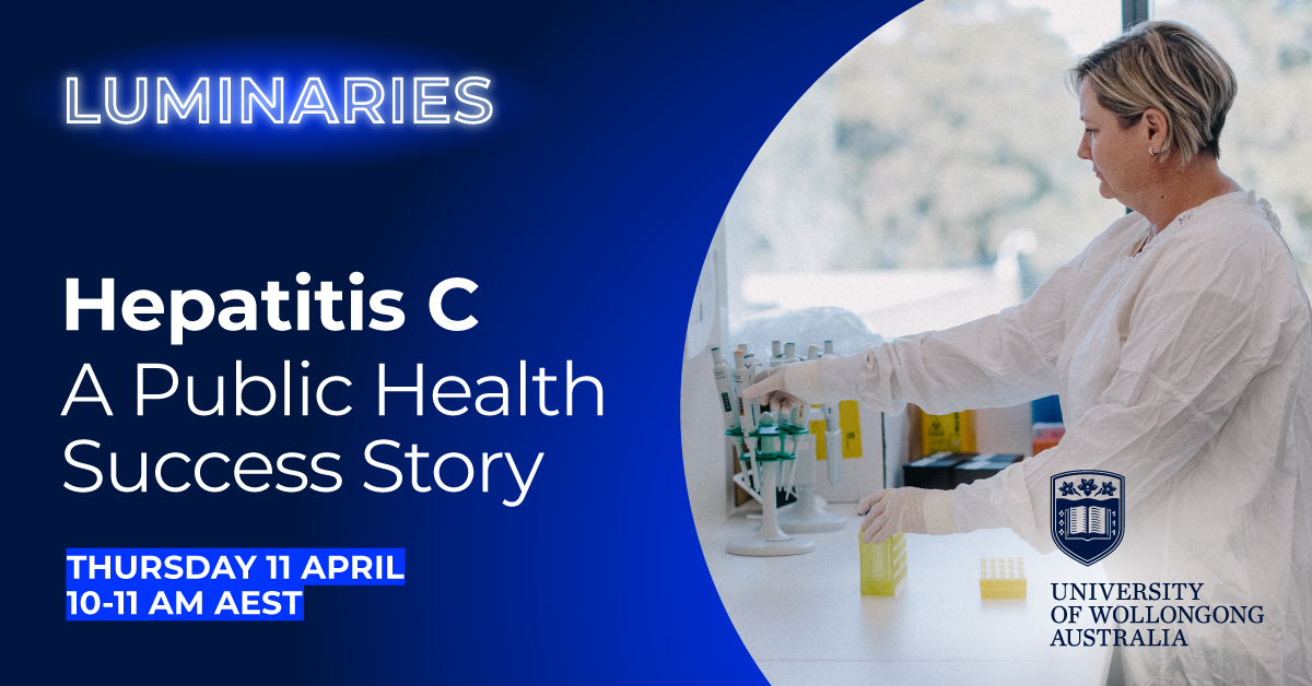 UOW Research (@uowresearch) on Twitter photo Join #UOW and partners tomorrow at 10am (AEST) for a captivating exploration of Hepatitis C treatment and public health policy. Register now. 👉 bit.ly/3VLjf3P #UOWResearch
#WorldHepatitisSummit <a href="/Hep_Alliance/">World Hepatitis Alliance</a> Join #UOW and partners tomorrow at 10am (AEST) for a captivating exploration of Hepatitis C treatment and public health policy. Register now. 👉 bit.ly/3VLjf3P #UOWResearch
#WorldHepatitisSummit <a href="/Hep_Alliance/">World Hepatitis Alliance</a>