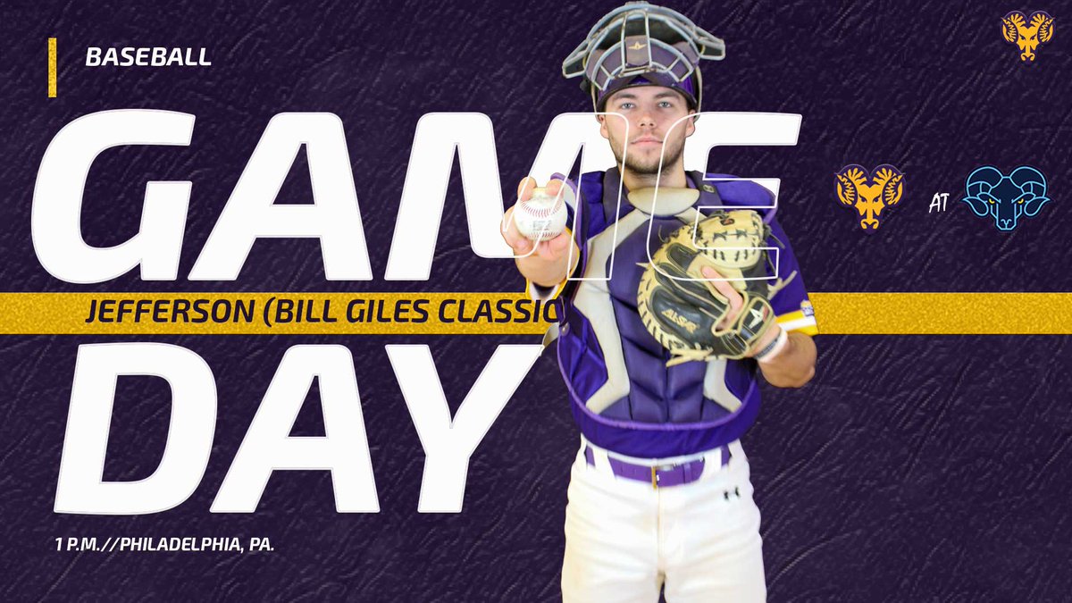 BASE: It's #GameDay! We are back in action once again this afternoon beginning at 1 p.m. as we face Jefferson in the Bill Giles Classic Championship game at Citizens Bank Park! #ramsup