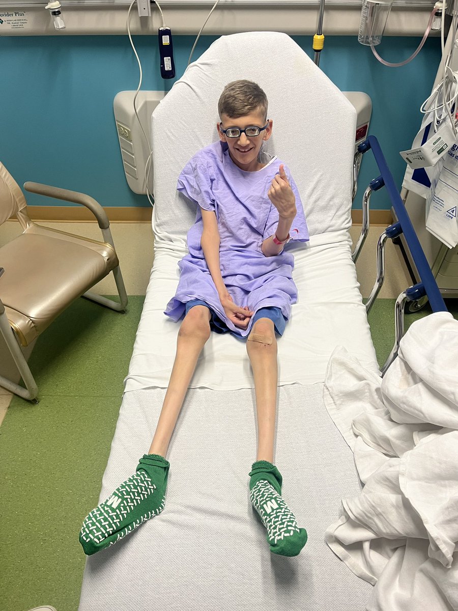 Lateral column lengthening procedure for @ChicagoJoeDoyle today. Joe is excited to eventually ditch his leg braces after his recovery. Joe would love to hear from you! Please ask Joe any sports related questions to answer while he is off his feet again for the next month ❤️