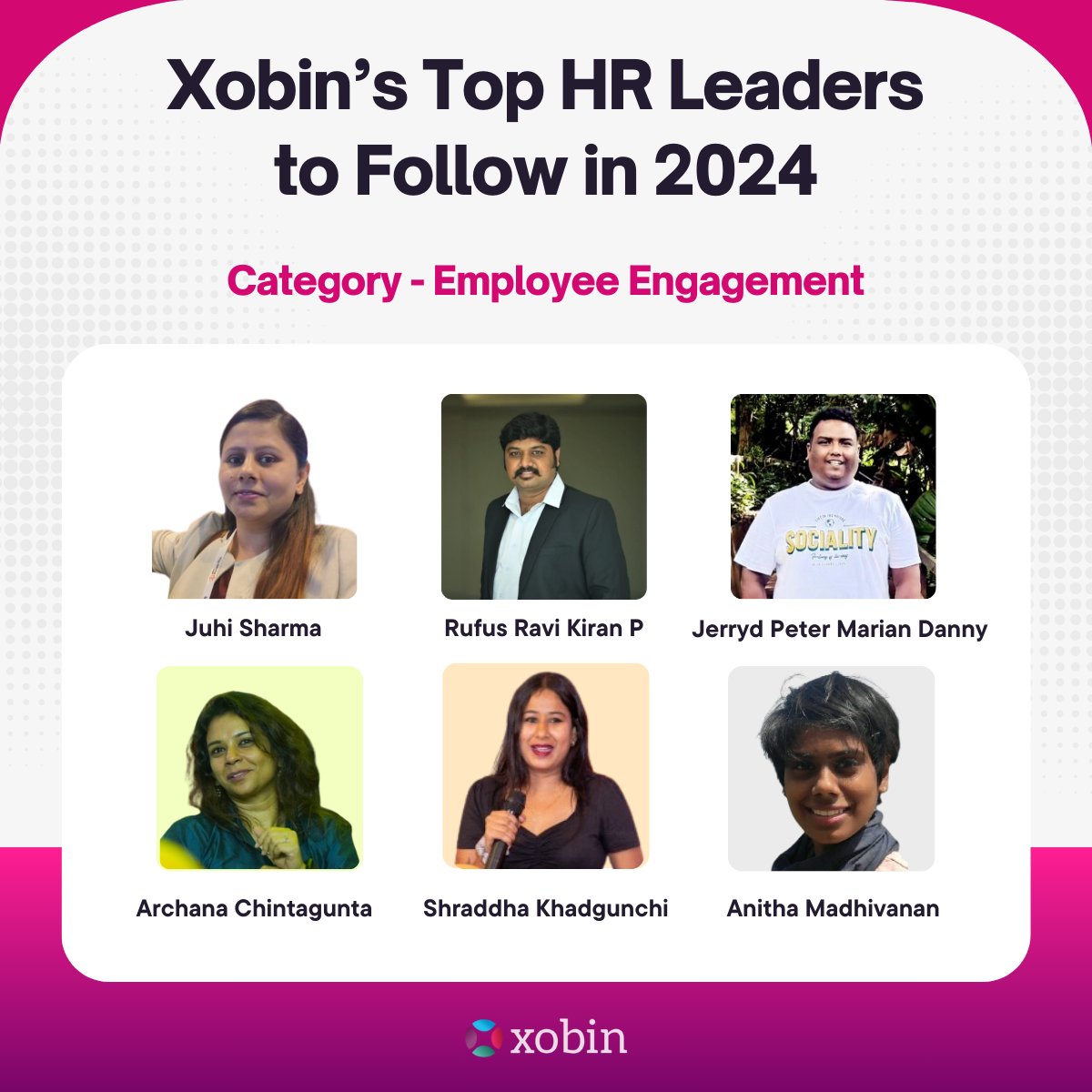 Leading the Way: Meet the Top HR Leaders in Employee Engagement! These visionaries are transforming organizations through innovative training strategies, fostering growth, and maximizing potential. Check out the entire list here👇 xobin.com/blog/top-50-hr… #HRLeaders2024