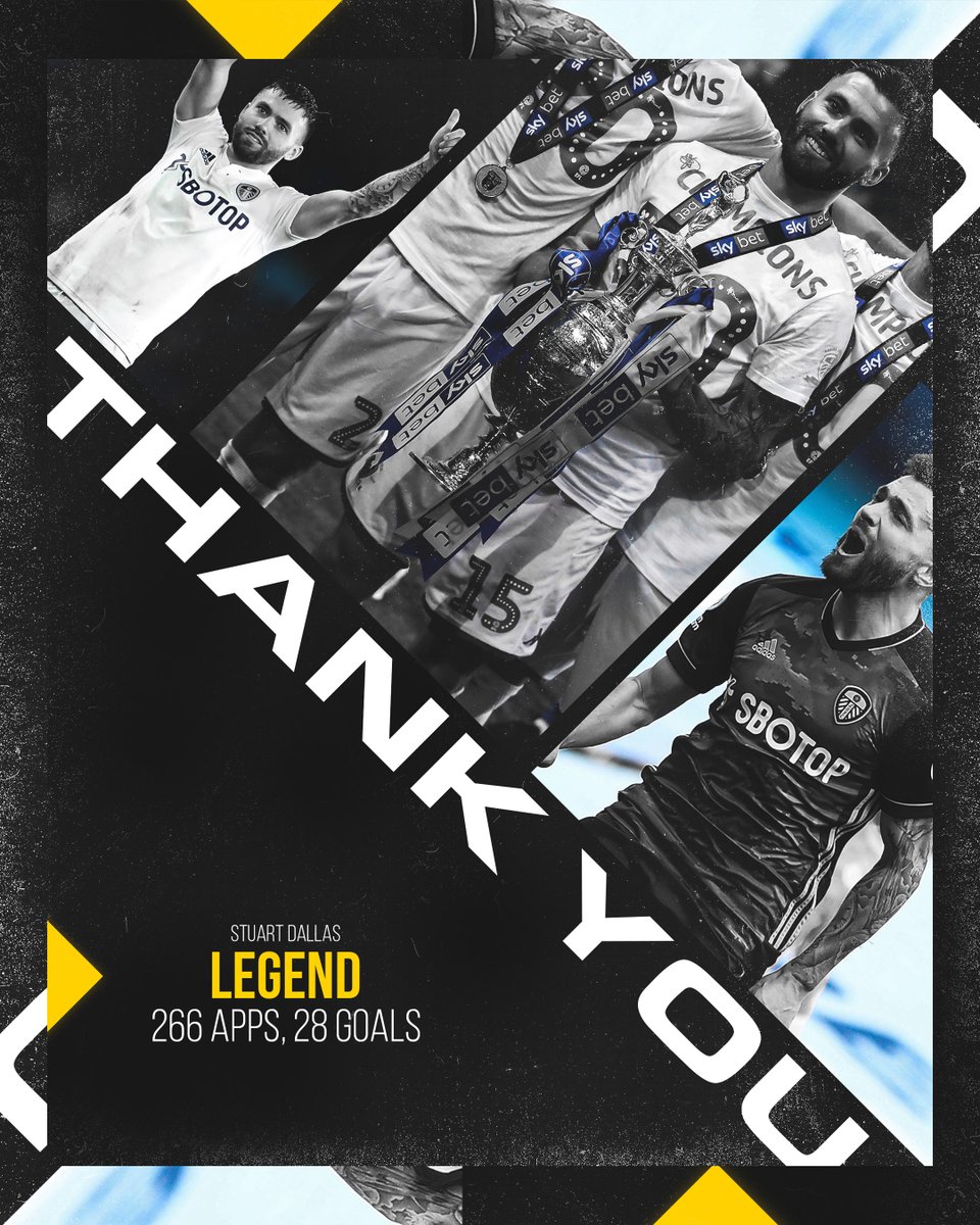 Thanks for everything, Stu🤍 #LUFC icon, Stuart Dallas, has today announced his retirement from professional football. The #LeedsUnited Community Partners wish the Club legend all the best, thanking him for his years of wonderful service to the Whites, both on and off the pitch.