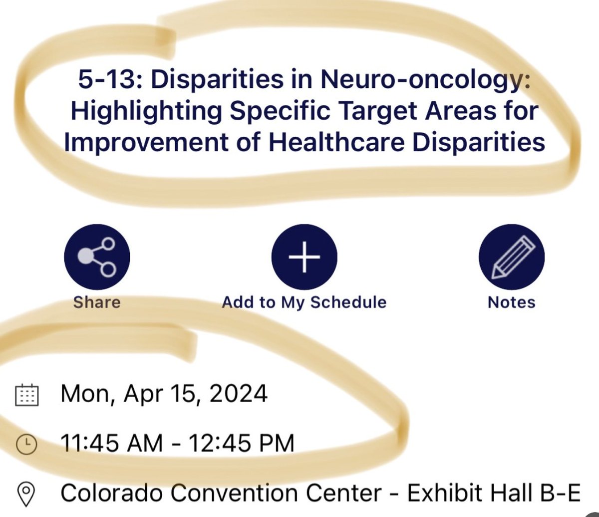 Excited to head to Denver on Sunday for the annual Neurology meeting #AANAM. Please stop by our poster, highlighting important disparities in neuro-oncology and chat with me and the legendary @JoshuaBudhu! 🧠Don't be shy, come by and say hi! 🥳