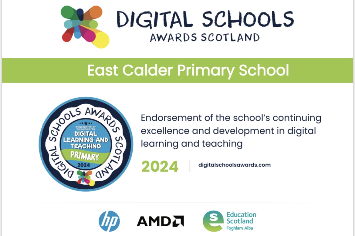 We are delighted to be amongst some of the first schools in Scotland to be recognised for our continued strength & development in our digital learning and teaching! #chuffedtobits #digitaltech #technology #ongoing #sustained @Schools_Digital