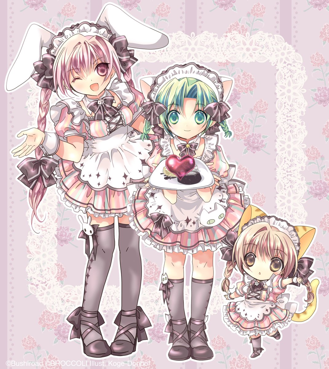 でじこ、デフォルト以外のメイド服って少ないんですが、ウェイトレス