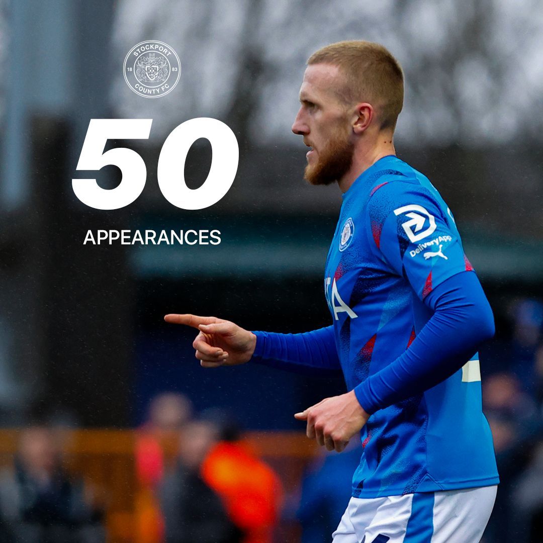 A 50th #StockportCounty appearance for Connor last night 🍋