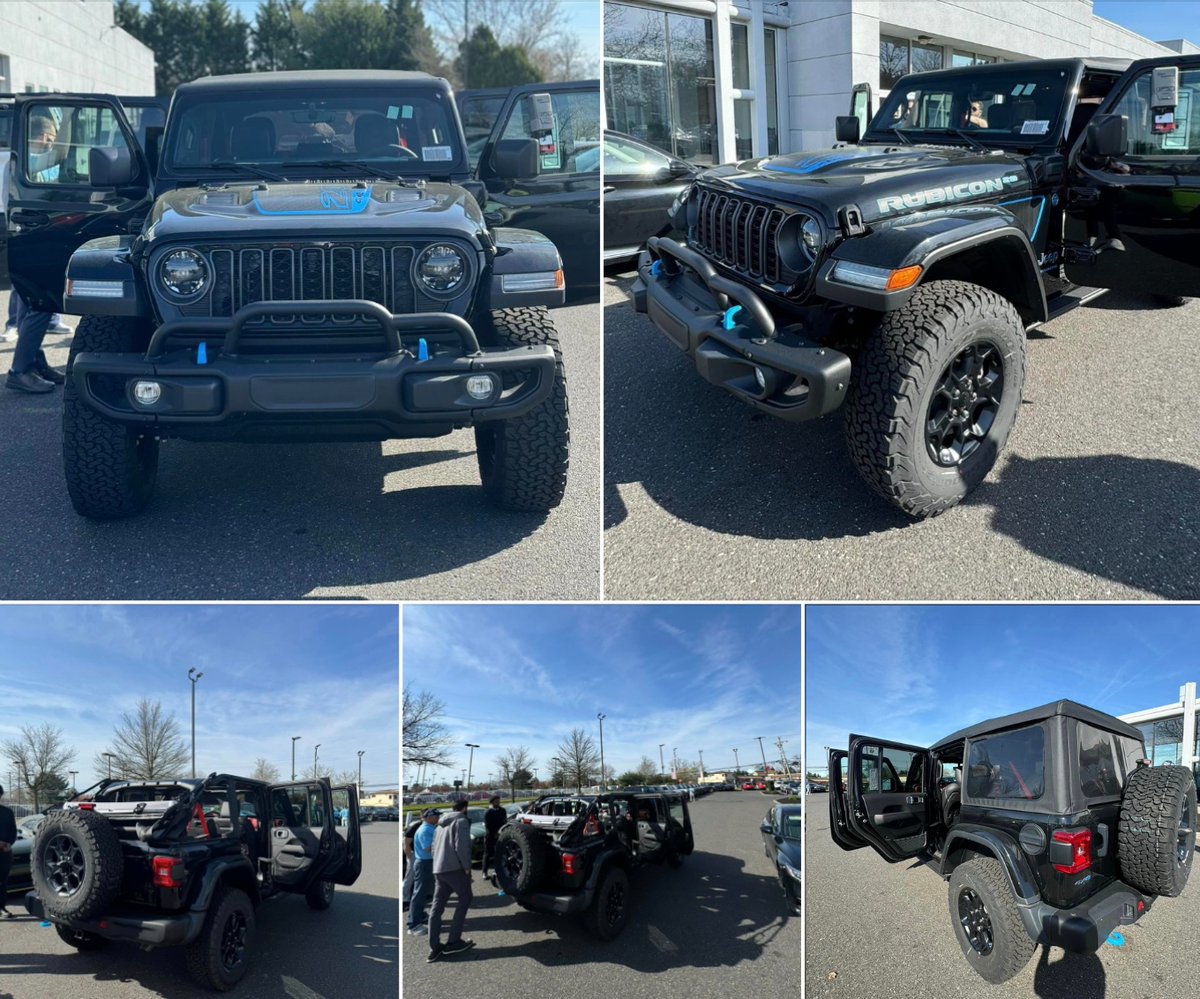We got a walk around training on a #Jeep #Wrangler4xe with the top off for this beautiful weather!!! ☀️ Are you ready to hit the open road? Visit us to become part of the #JeepFamily 🚘 #Auto #Tvillecjdr #JeepLife