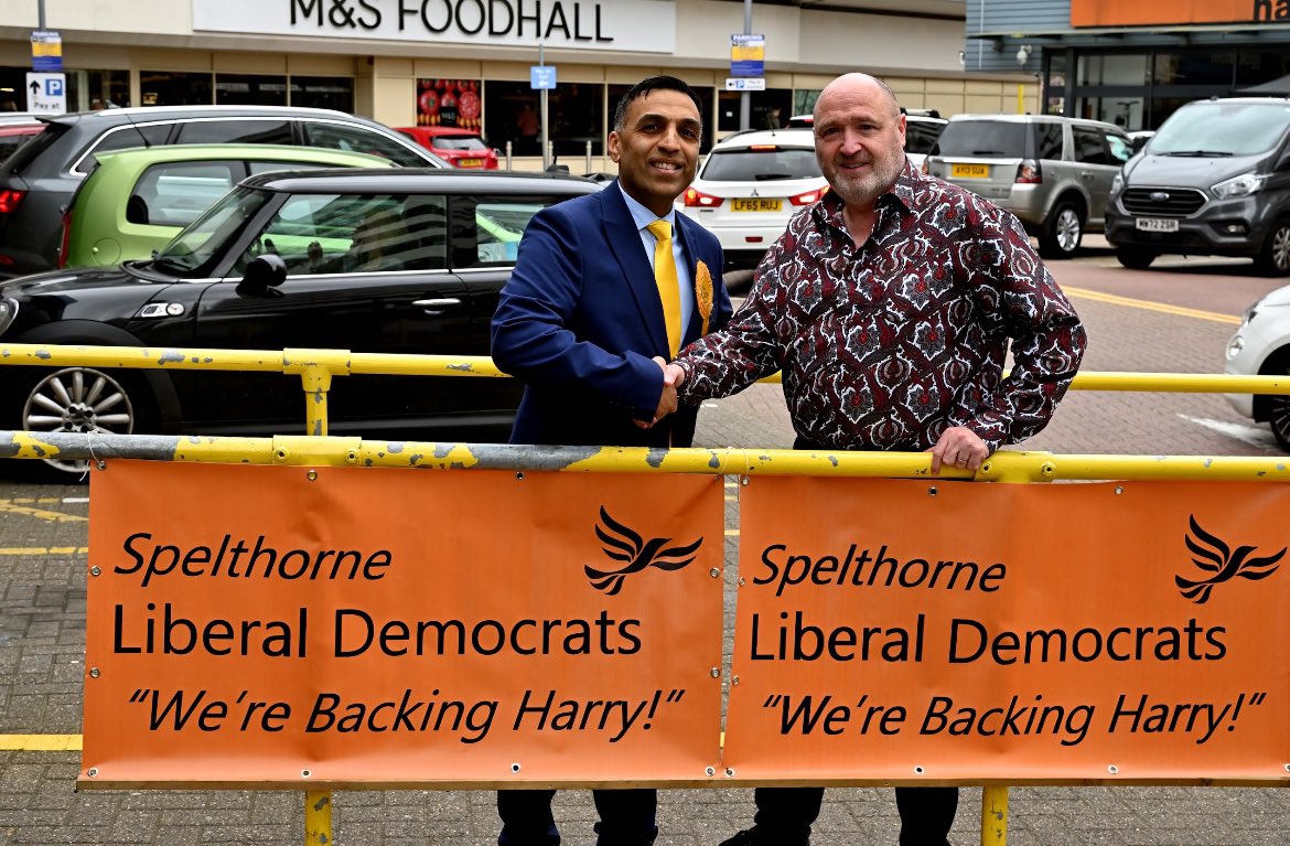'I'm backing Harry Boparai to be my next MP,' says Sunbury resident Roy. 'Harry has a heart and he helps people with their problems.' He also lives in the constituency, unlike our present Tory MP, who takes the seat for granted.'