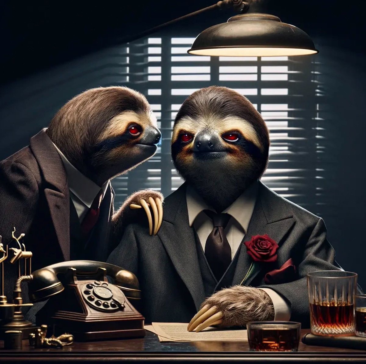 🎩🌿🦥 I'm going to make them a memecoin they can't refuse🚀 Slothana's making moves to dominate the crypto scene. 'Keep your friends close and your memecoins closer' - The Slothfather 💼💰 #Slothana #SlothFather