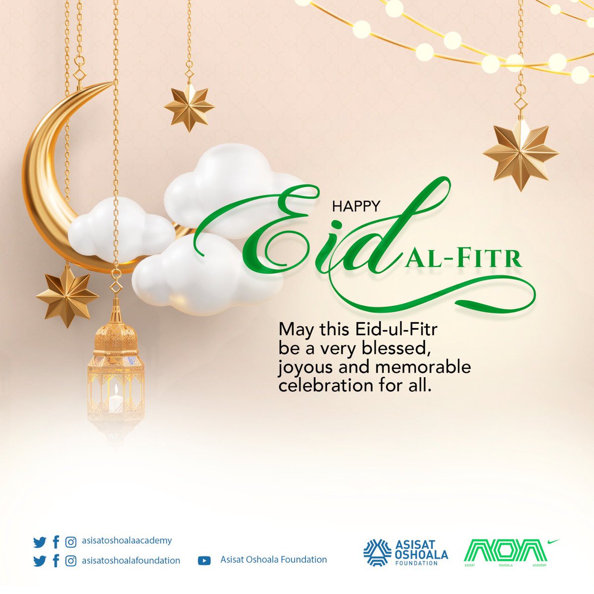 #EidAlFitr to all @AOAcademy fans celebrating around the world! Wishing you a happy Eid al-Fitr! #AoaGirls #EidAlFitr