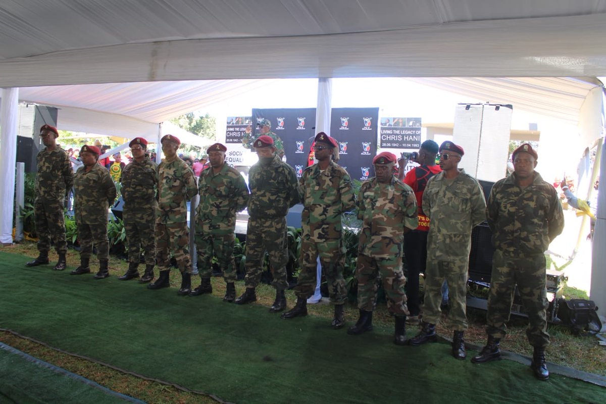 SACP General Secretary, Comrade Solly Mapaila, in his full army gear in honour and defence of the real uMkhonto weSizwe against the thugs and thieves who stole the people's libaration army's identity and are selling it to counter-revolutionaries and reactionary forces.
