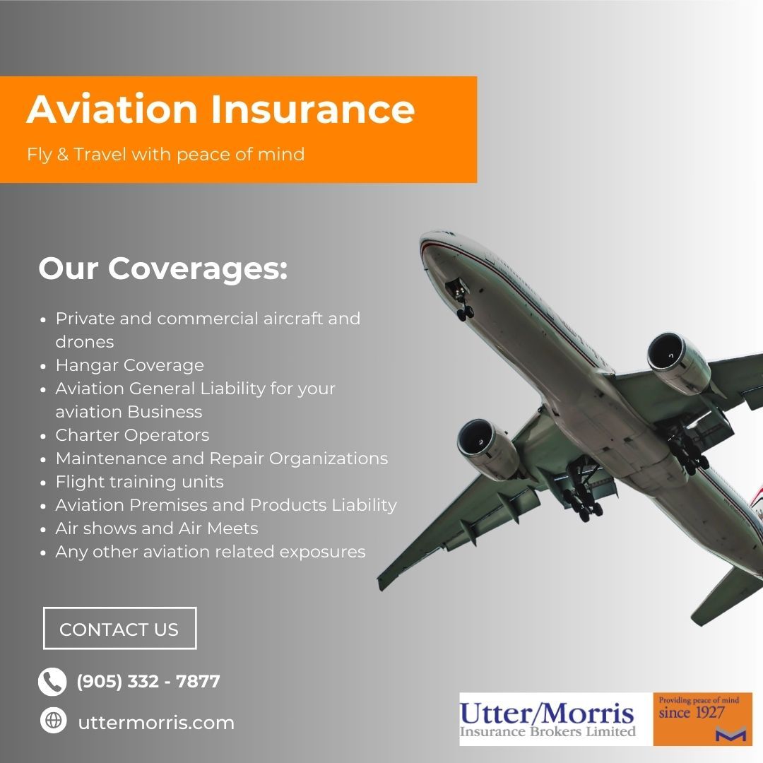 At Utter Morris, we have the expertise to provide coverage for all your aviation needs and can provide you the right coverage for the right price. We offer reviews and quoting a multitude of exposures. Contact us to discuss your needs. Uttermorris.com