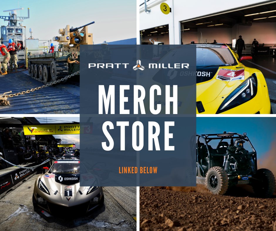 The Pratt Miller Merch Store is now open for business! Click the link below to explore our collection, and stay tuned for fresh additions on the horizon. Pratt Miller Merch Store: bit.ly/PM-MerchStore #PrattMiller #InnovationUnleashed #Motorsports #Defense #Mobility…