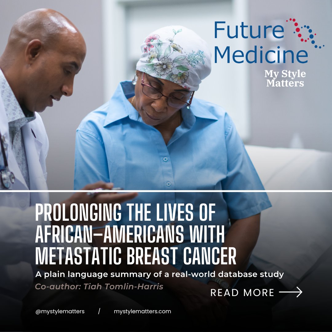 Breaking new ground in breast cancer research! Our CEO Tiah Tomlin co-authored a study on palbociclib treatment's effectiveness for African-American women with HR+/HER2− MBC. Read more: futuremedicine.com/doi/10.2217/fo… #MyStyleMatters #BreastCancerResearch #SupportMSM