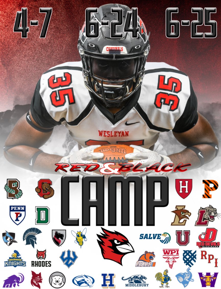 Thank you @CoachDiCenzo for the camp invite!🙏@Wes_Football