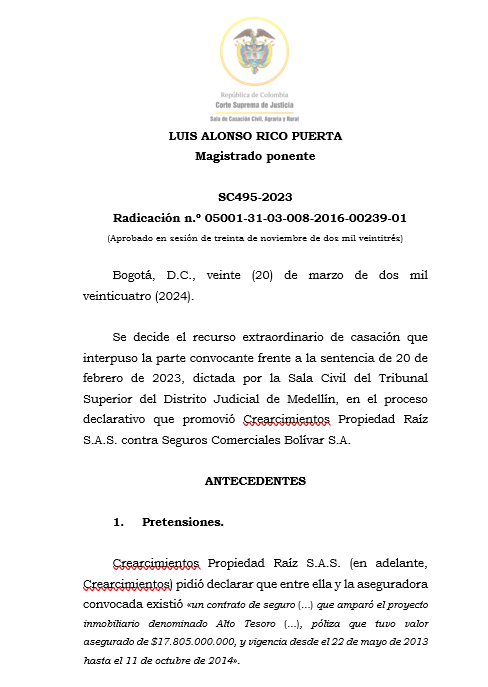 articulo20's tweet photo. SENTENCIA RECOMENDADA 🗣 

#Civil

Ausencia de entrega física del clausulado del contrato de seguro por parte de la aseguradora no necesariamente sería equivalente al incumplimiento del deber de información

SENT: SC495-2023 | RAD: 00239-01 https://t.co/ZoaF3jXbCM
