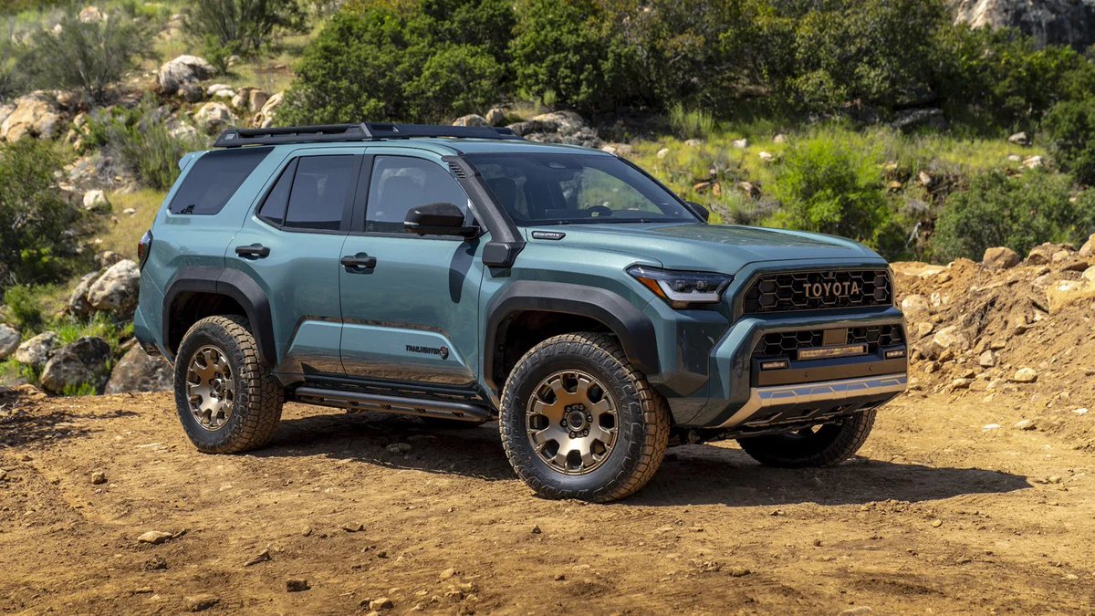 2025 Toyota 4Runner Unveiled: Meet the Cool New Trailhunter. Fresh design, tech updates, include a 2.5-inch lift, 33-inch tires, rock rails & skid plates, high mounted air intake and 20-inch light bar! Pricing TBD. Exciting times ahead!