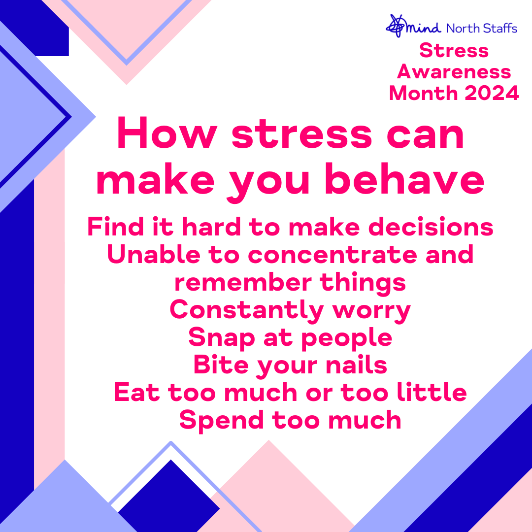 Feeling stressed can really take a toll on us. It can mess with our memory, make it hard to concentrate. Some of us might eat or drink more than usual, while others might withdraw from people. It's important to recognise these signs and find healthy ways to cope #StressAwareness