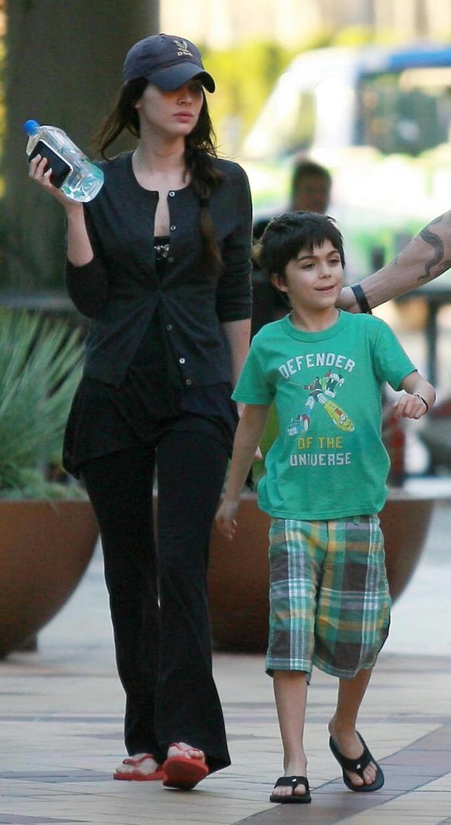 always thinking about megan fox wearing her step son’s tshirts