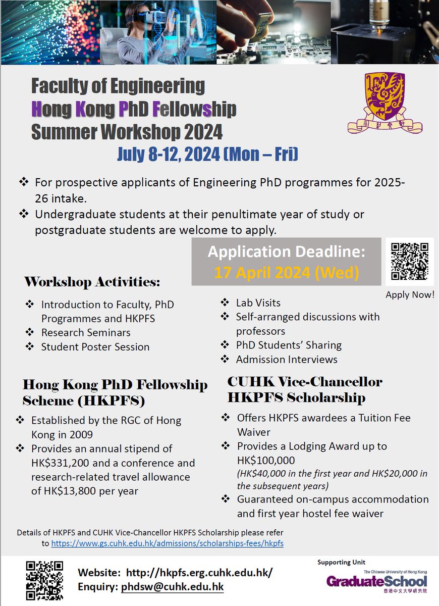 Do you want to get PhD on #phage & #phagetherapy from a world's top 50 university #CUHK in #HongKong while getting a prestigious #PhD #fellowship that pays you multi-million $$? If so, apply for #workshop here this summer and then decide whether you will apply. Deadline April 17.
