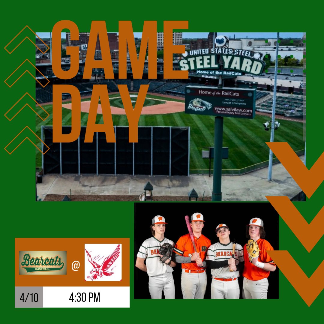 Boys play at the Railcats Steel Yard tonight at 4:30. DON'T MISS IT!