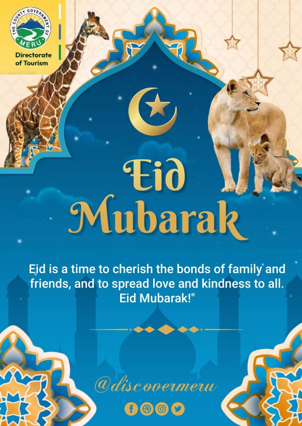 DiscoverMeru's tweet image. Did you know that Arabic word “mubarak” translates as “blessed,” while “Eid” means feast, festival or celebration, so “Eid Mubarak” can literally mean “blessed celebration” or “blessed feast”.

 #KaribuMeru #Magicalmeru #homeofadventure  #magical #twendenimeru  #EidMubarak