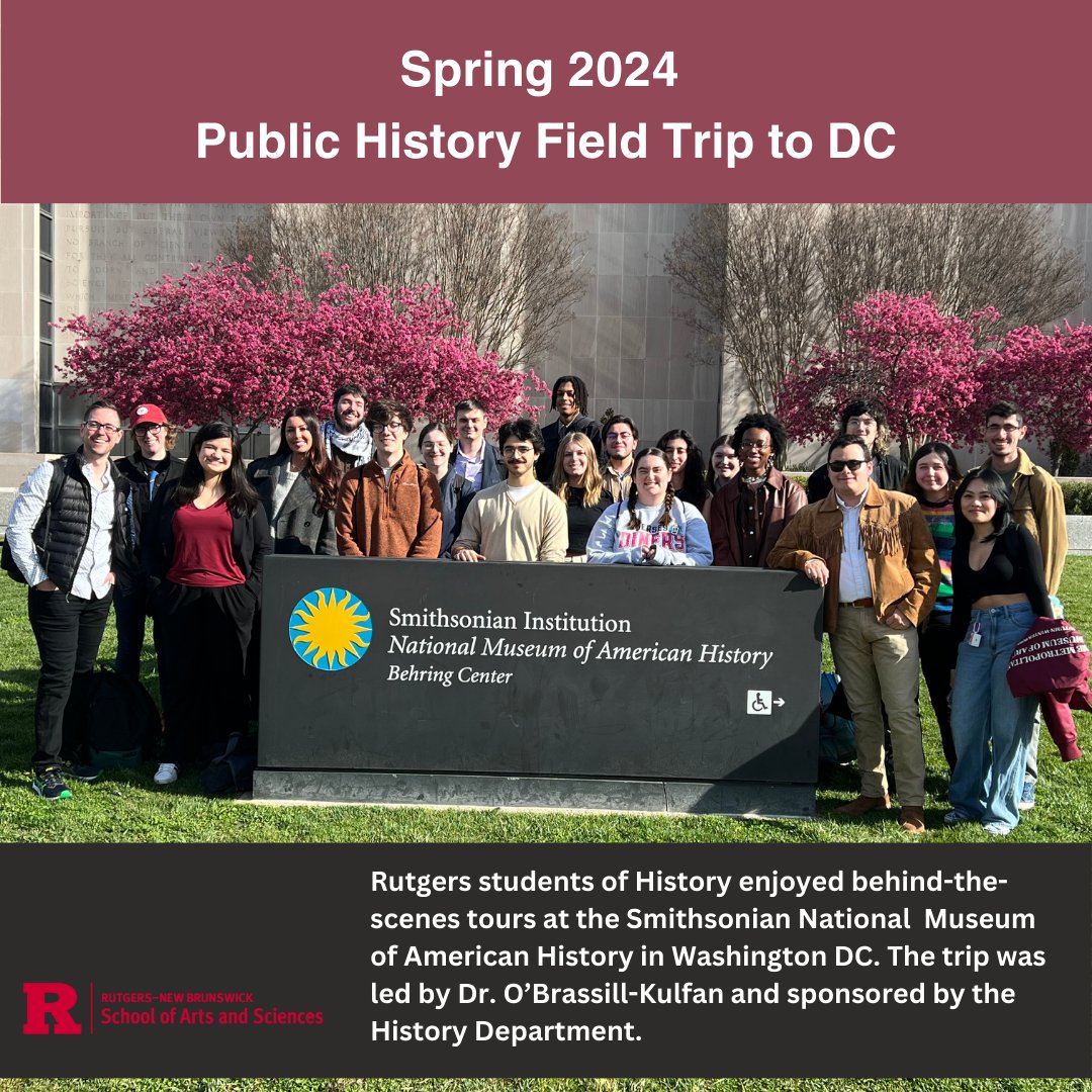 Rutgers History Department field trip to DC! #smithsonian #PublicHistory #Rutgers