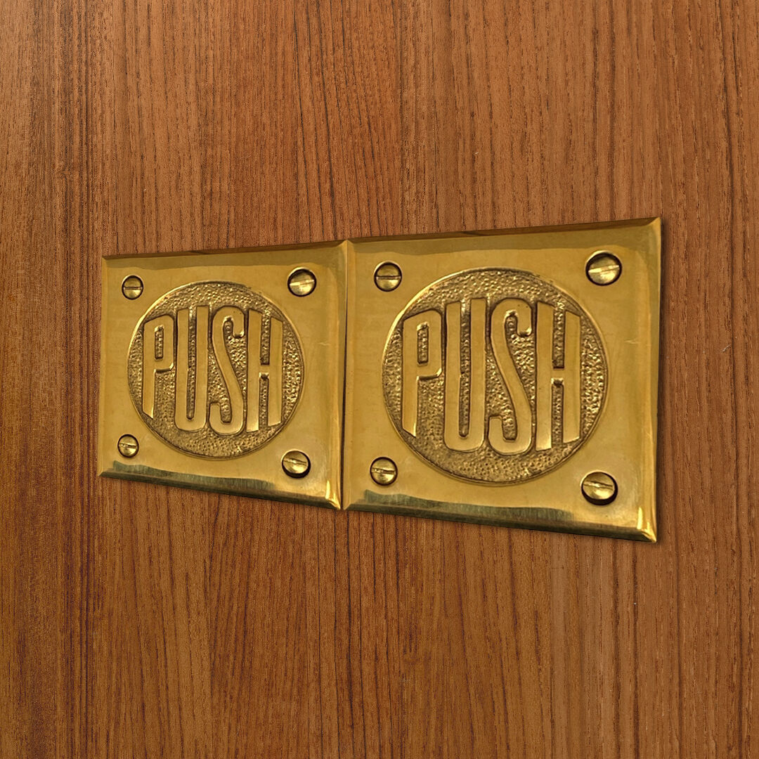 Judgehardware's tweet image. Create a lasting impression with our Solid Brass PUSH Door Plate. Elevate your business's entrance. Explore our collection now!

Visit Judgehardware.com to shop now!

SKU: TKB-3PUSH-P

#JudgeHardware #Pushplate #hardware #indoor #pushplates