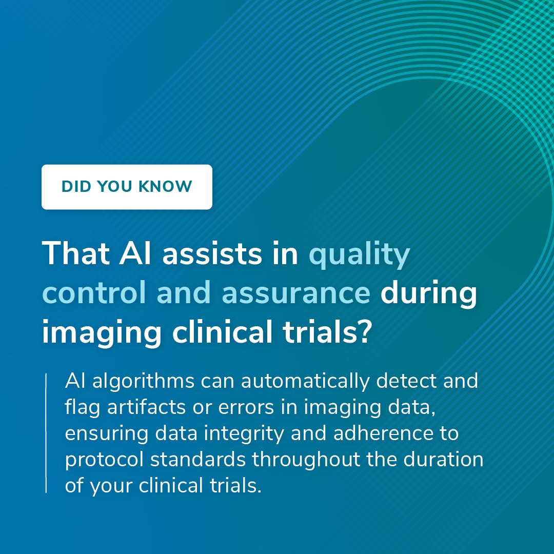 🚀 Did you know that AI can be utilized to implement quality controls for your imaging data with every upload? Discover how AI can enhance and accelerate your data collection and management processes. #AIInHealthcare #ClinicalTrials Learn more: bit.ly/49xFpKo