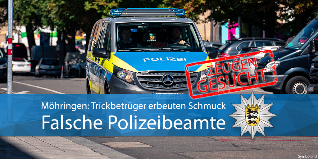 PP_Stuttgart's tweet photo. #Möhringen Unbekannte Trickbetrüger haben am Montagnachmittag eine 86-jährige Frau um Schmuck im Wert von mehreren Hundert Euro betrogen. Sie gaben sich als Polizeibeamte aus &amp; stahlen fünf Goldketten. Wir suchen Zeugen. Zur PM ▶️ https://t.co/V9IRmcybyk Eure #Polizei #Stuttgart https://t.co/zzsCvfEPAX