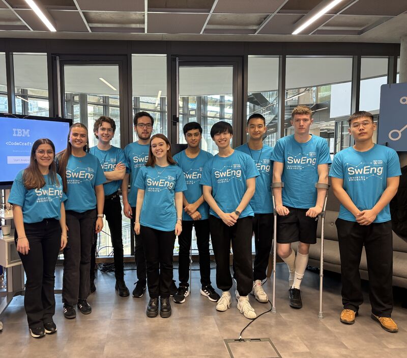 🏆Congratulations to Group 18 - CodeCraft: Revolutionising Software Engineering with AI, who won the Industry Award at the 2024 Software Engineering Project Showcase! 👏 Thank you to their mentors & industry partner @IMBUKI Thank you to prize sponsors @MunichRe #SwEng2024