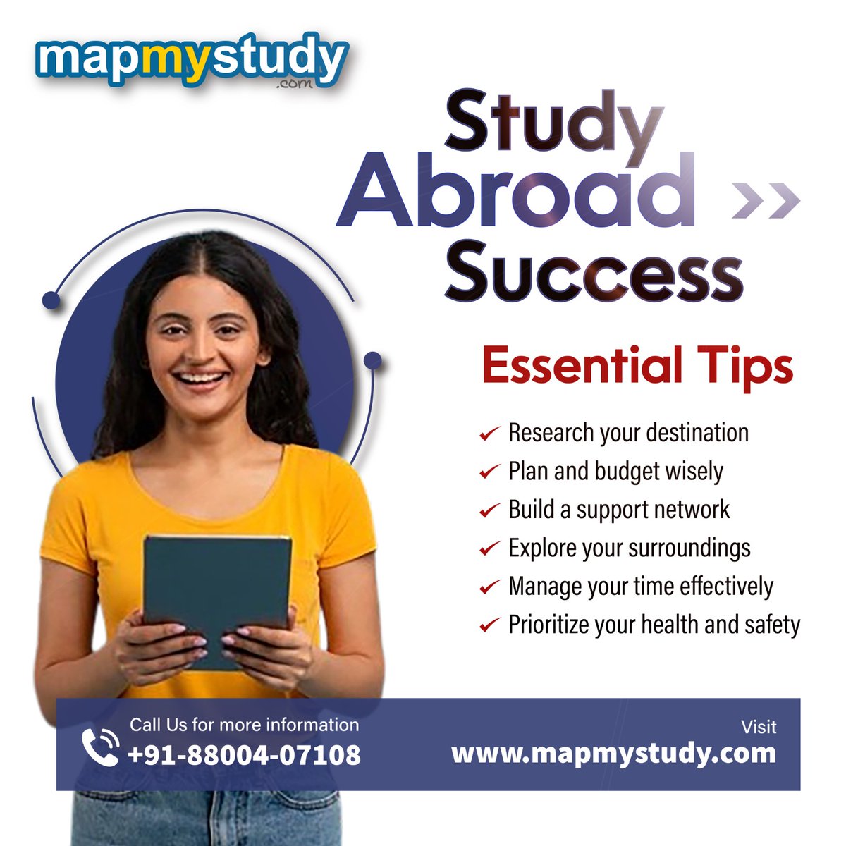 Embarking on a global academic journey is a thrilling adventure, made seamless with MapMyStudy's expert guidance.

Talk to our expert counsellors at 88004-07108

#StudyAbroad2024 #Studyabroad #StudyOverseas #StudyinCanada #StudyinUK #StudyinUSA #StudyinAustralia #MapMyStudy