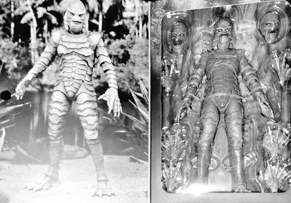Creature From The Black Lagoon - 
NECA B&W addition! 🩸💧😈💧🩸
#CreatureFromTheBlackLagoon 
@NECA_TOYS #UniversalMonsters