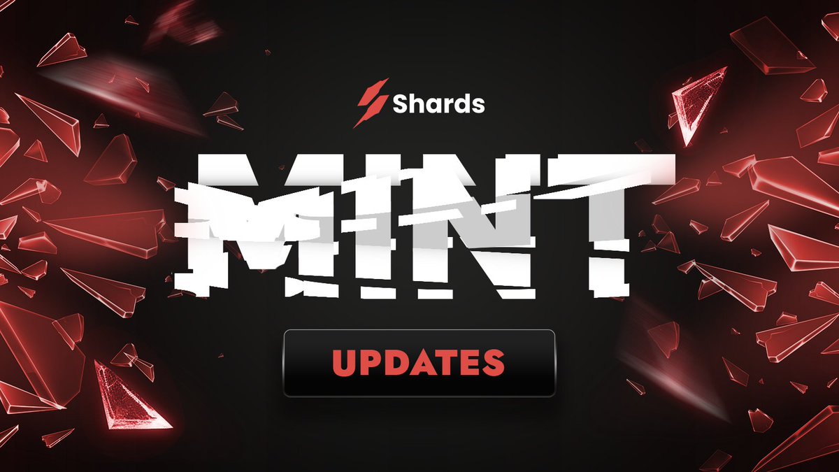 Good news everyone! Guaranteed Mint Phase is EXTENDED ⚡️ New Mint Details: Guaranteed Phase - 8:30AM EST - 9:30AM EST FCFS Phase - 9.30AM EST - 10:30AM EST Mint Site: nft.shards.tech Opensea: opensea.io/collection/sha…