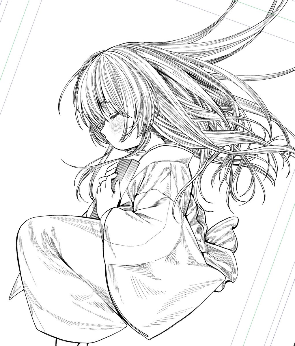 やっぱり線画作業が一番楽しいです 