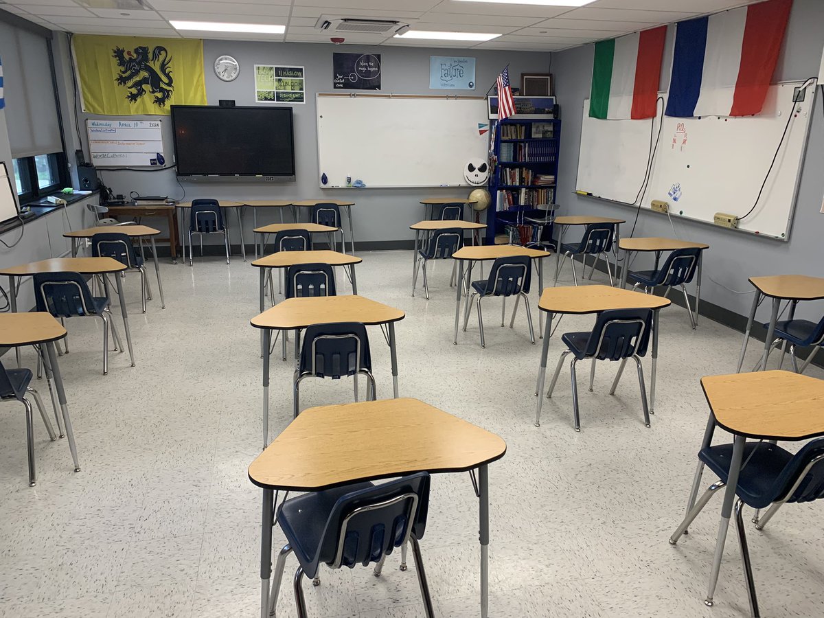 Desks in rows…must be PSAT day.