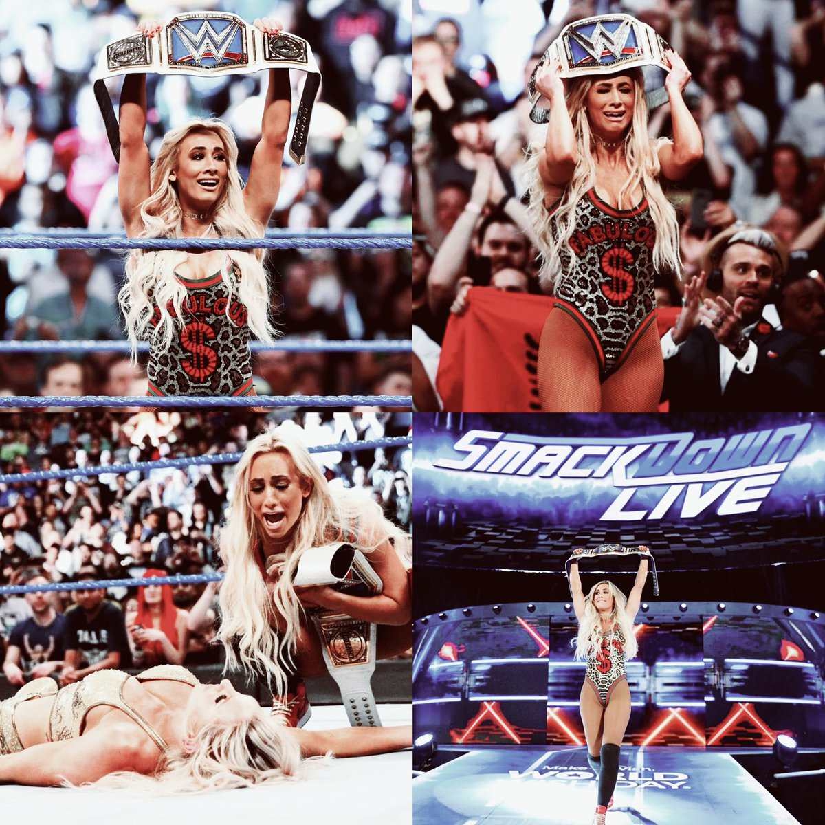 A first ballot Hall of Famer. The success @CarmellaWWE has had in her career ever since being the last draft pick will always make my heart burst. You deserve this all and so much more. Happy 6 year anniversary to this history making moment. 🤍
